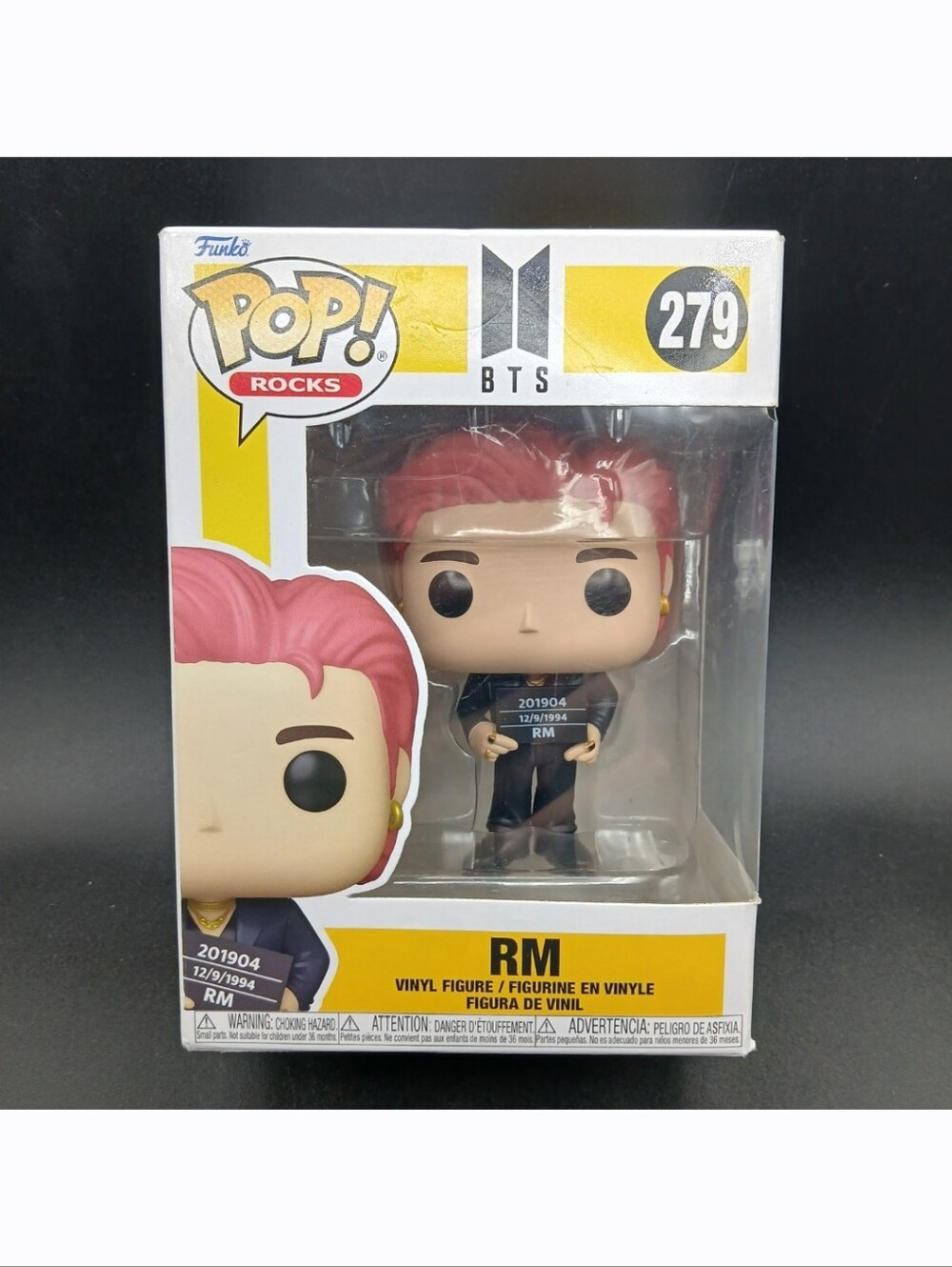 New! Funko Pop! Rocks BTS #279 RM Vinyl Figure Toy Butter Bright Music